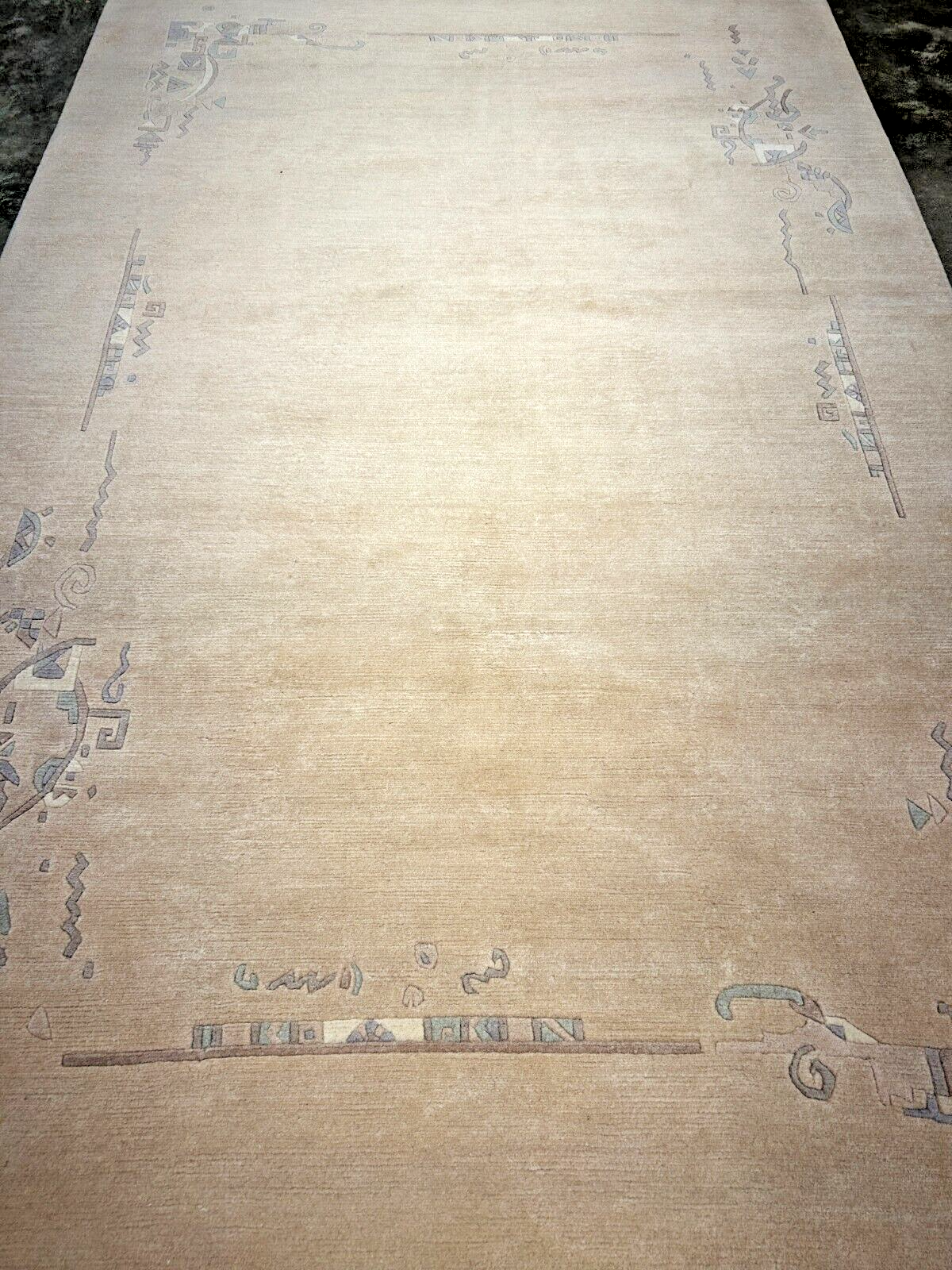 6'6"x9'11" Hand-Knotted 100% Wool Pile Indo-Nepali Carpet - Area Rug