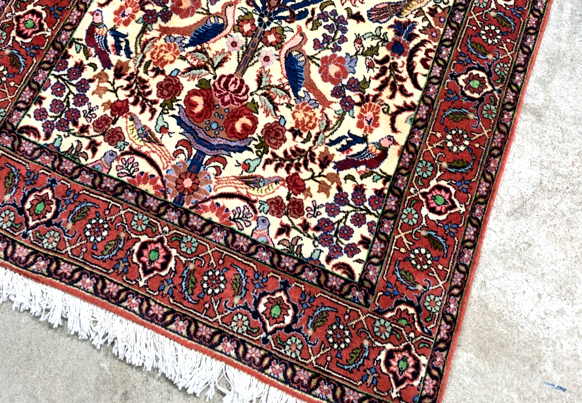 2'9"x4'6'' Hand-Knotted 100% Wool Pile Bidjare Area Rug - Area Carpet