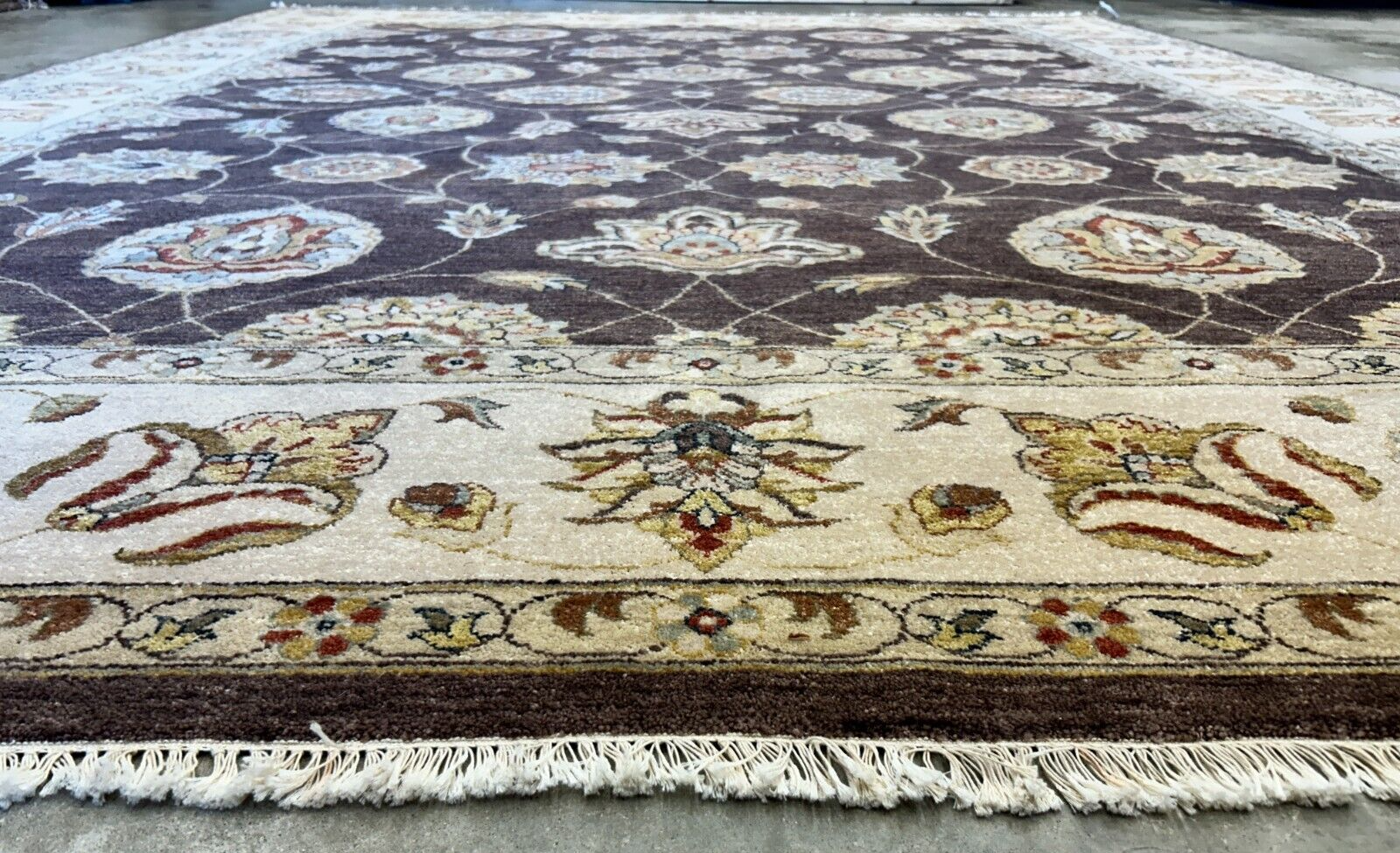 9'x12' Hand-Knotted 100% Wool Pile Lilian Design Carpet - Area Rug