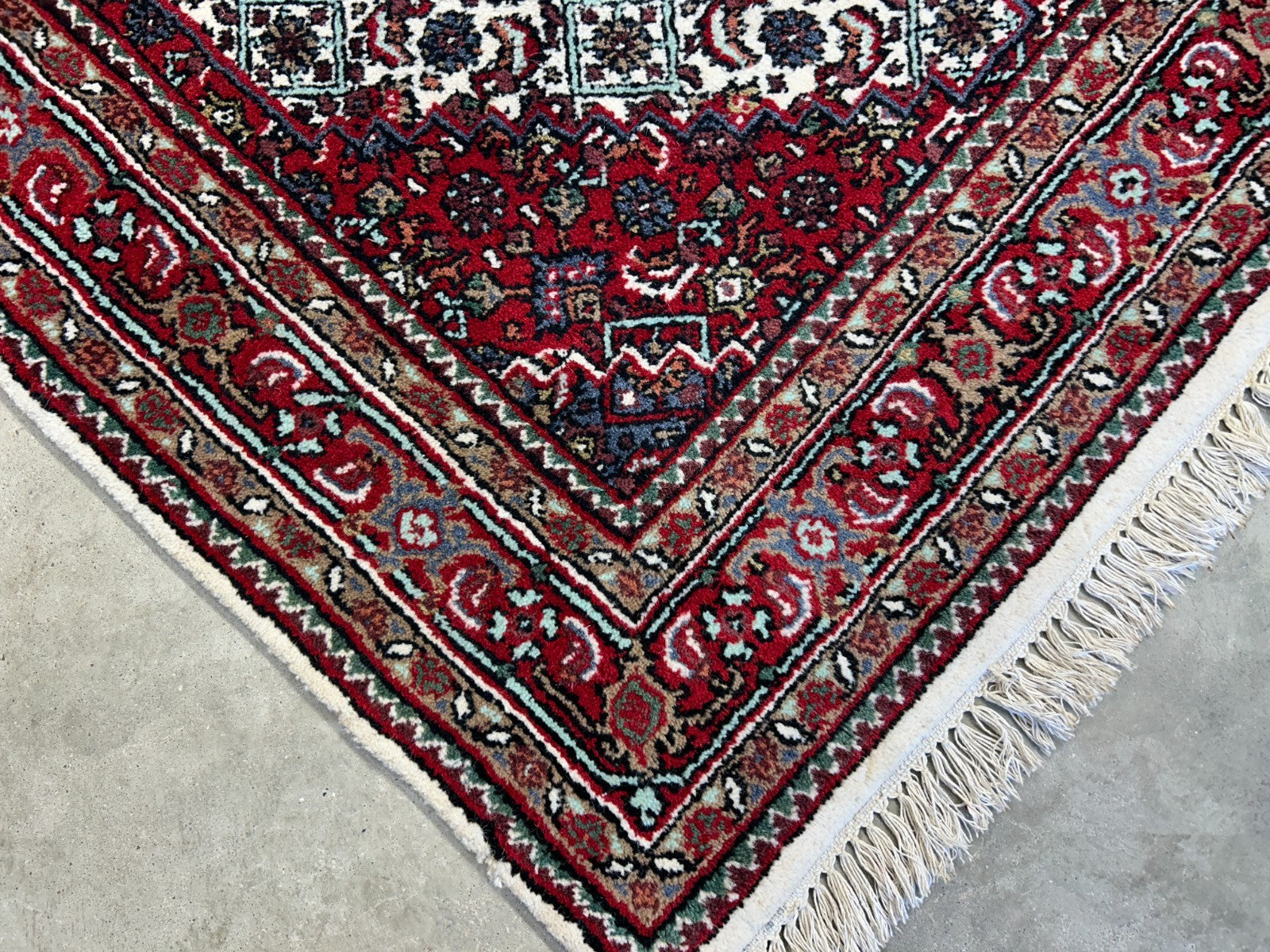 3'10"x5'10" Hand-Knotted 100% Wool Pile Indobijar Area Rug - Carpet