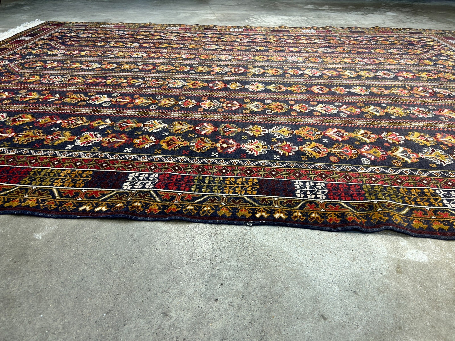 6'5"x8'9" Hand-Knotted 100% Wool Pile Balouchi Carpet - Area Rug