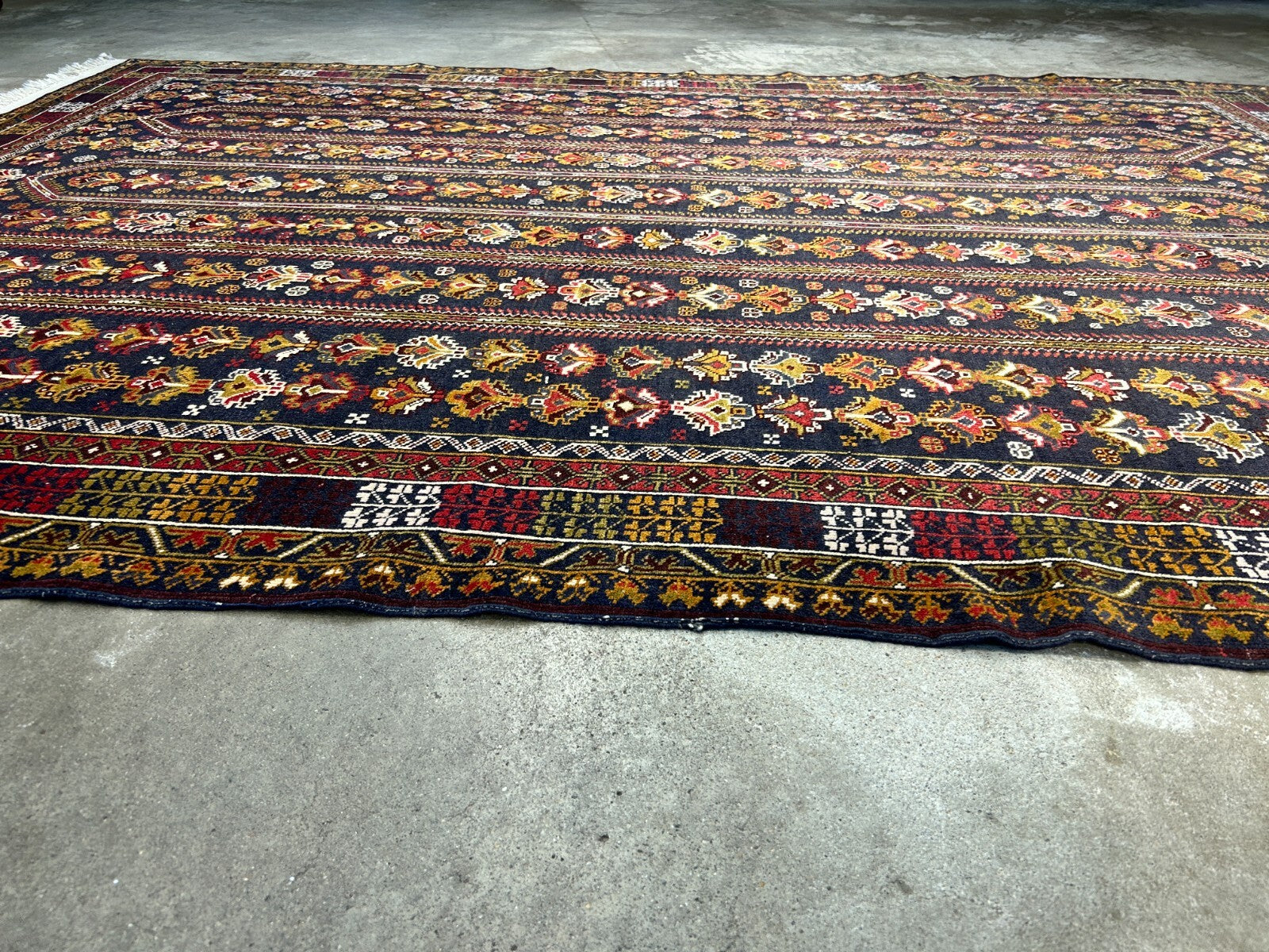 6'5"x8'9" Hand-Knotted 100% Wool Pile Balouchi Carpet - Area Rug