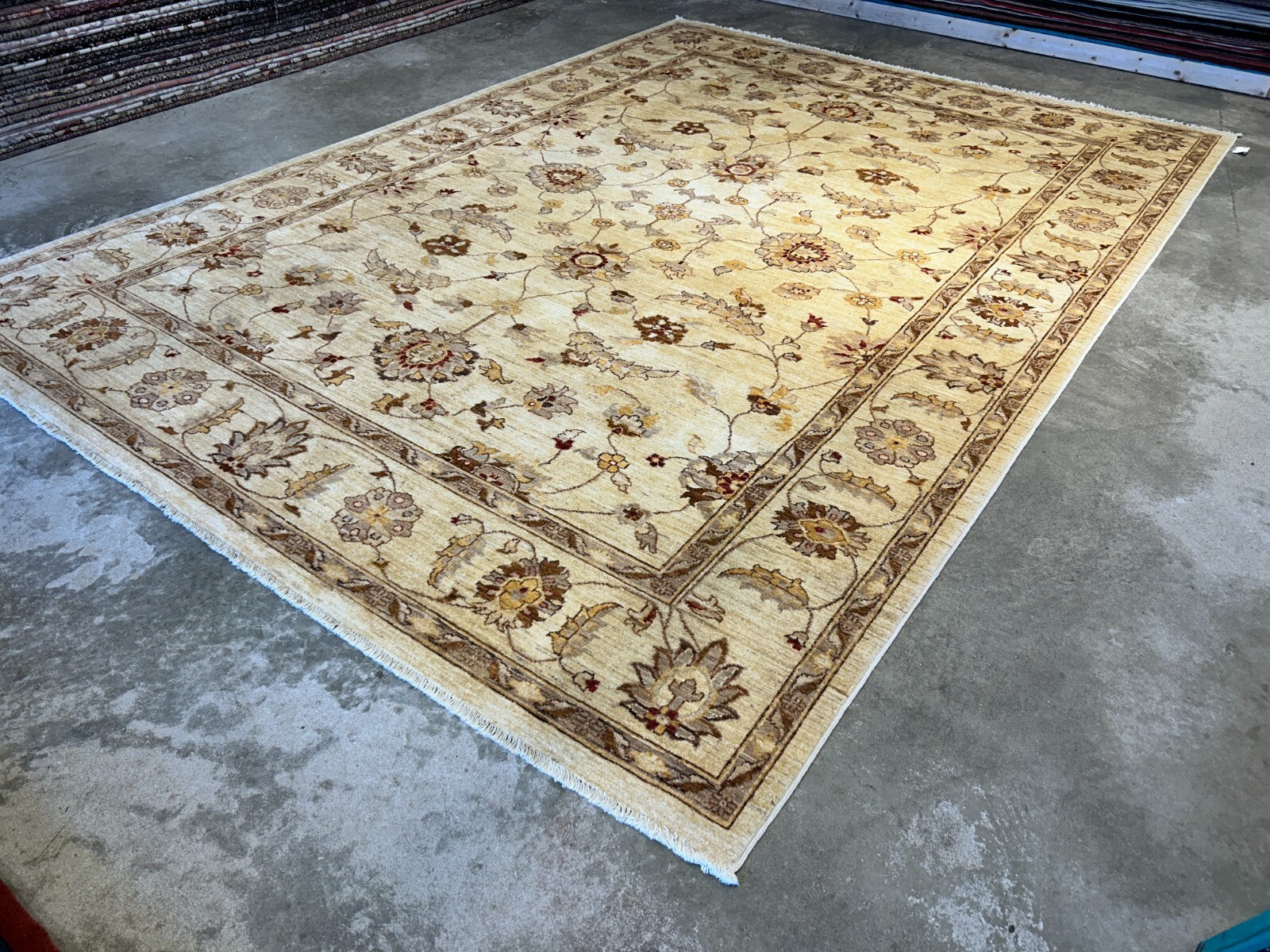 8'10"x12' Hand-Knotted 100% Wool Pile Oriental Rug