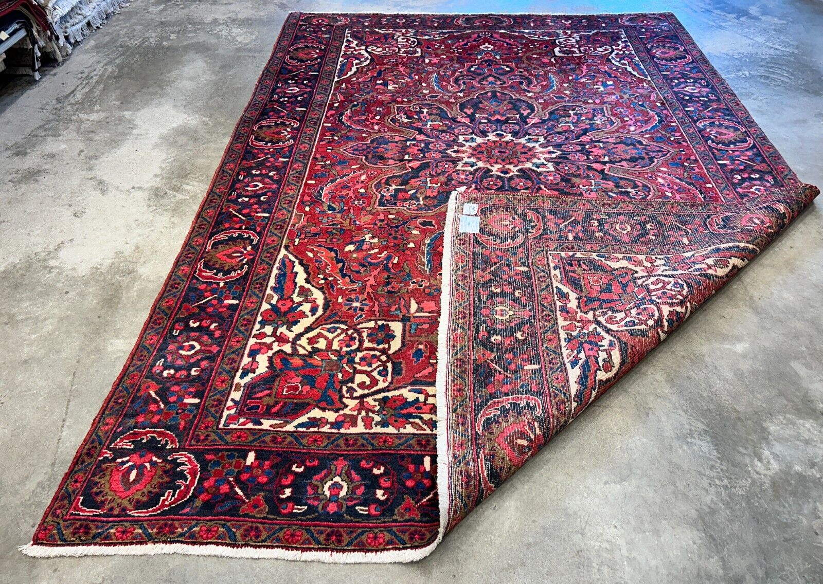 8'2"x11'6" Hand-Knotted 100% Wool Pile Herize Rug