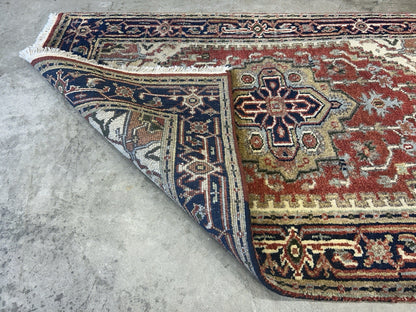 3’x4’9" Hand-Knotted 100% Wool Indoserapi Area Rug - Carpet