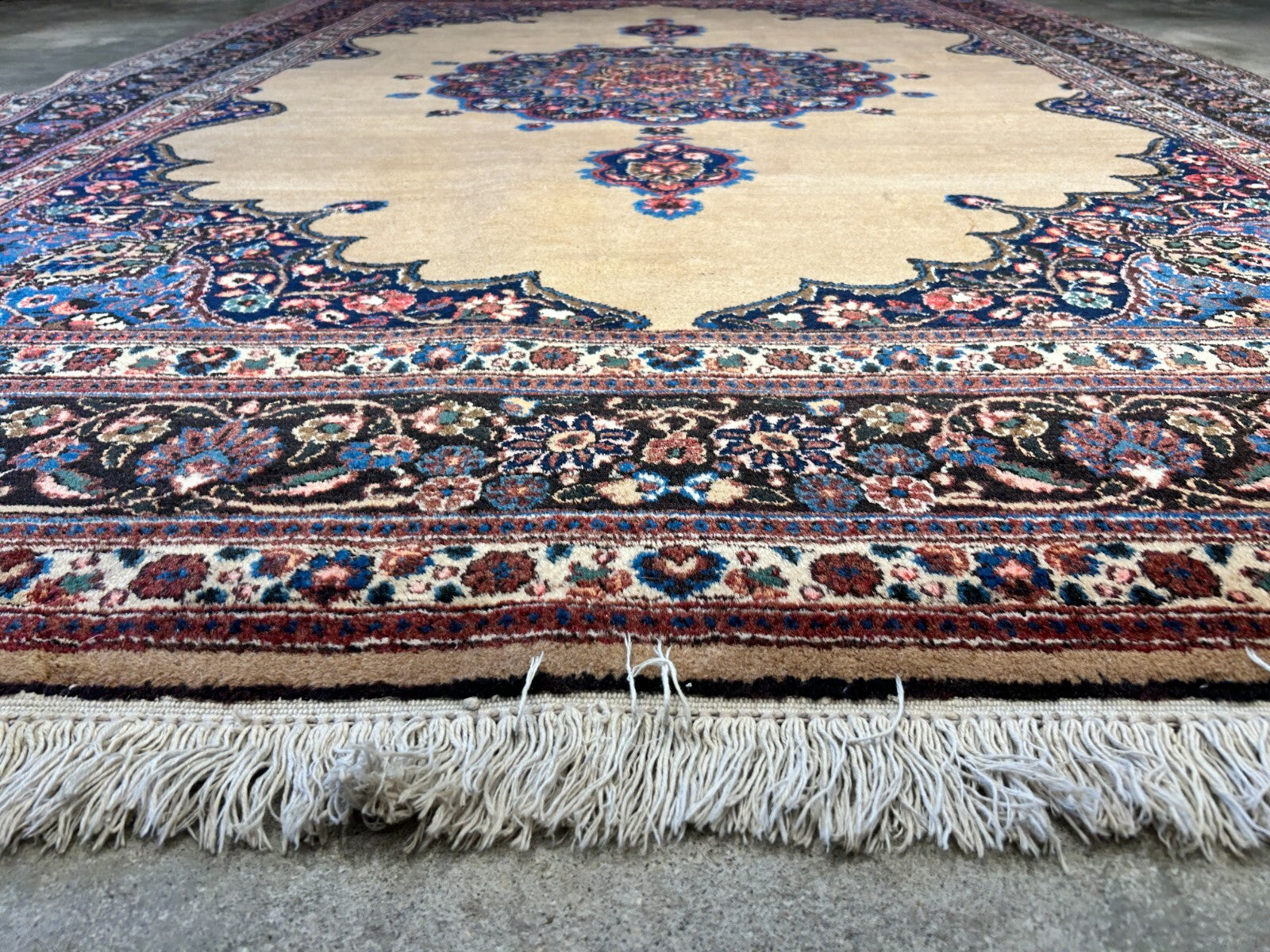 6'11"x10'3" Antique Hand-Knotted Wool Oriental Mood Rug - Area Carpet