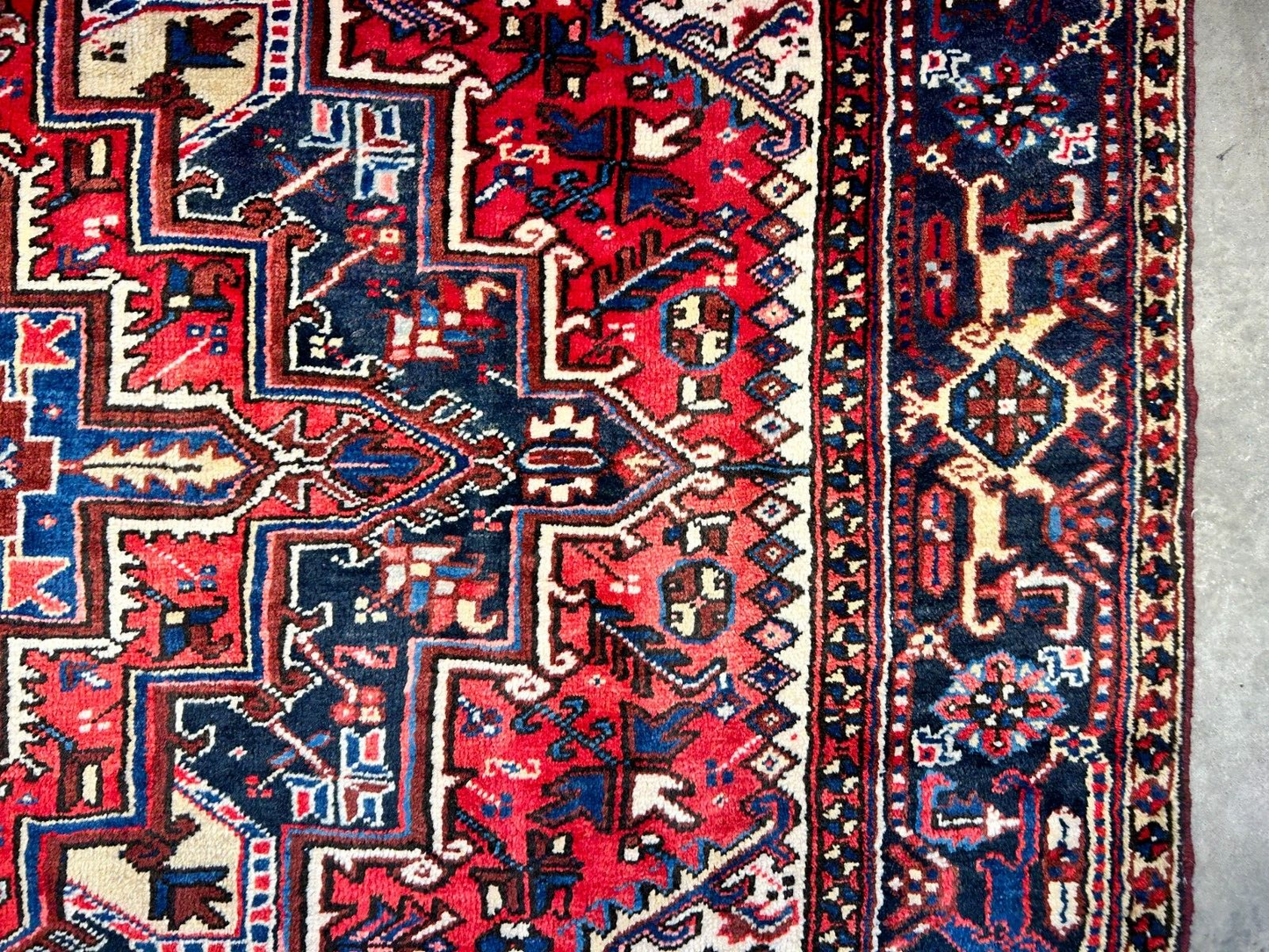 7'2"x10'1" Hand-Knotted 100% Wool Herize Carpet - Area Rug