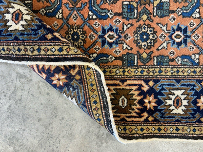 3’4”x5’2” Vintage Hand-Knotted 100% Wool Pile Bidjar Area Rug - Carpet