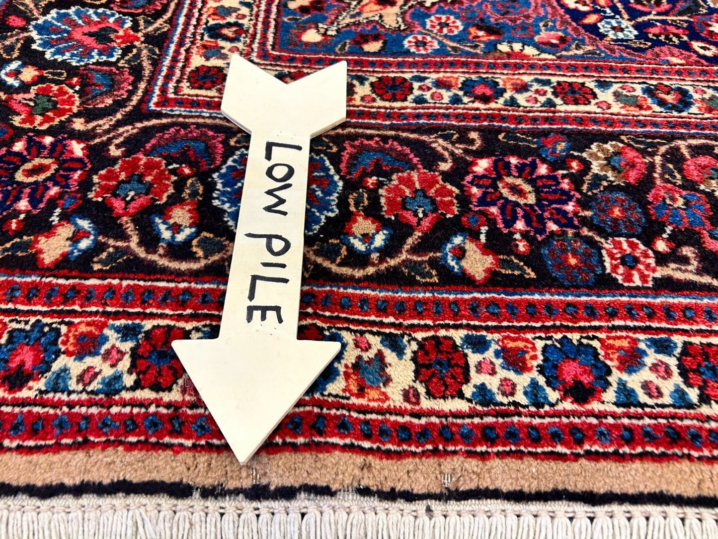 6'11"x10'3" Antique Hand-Knotted Wool Oriental Mood Rug - Area Carpet