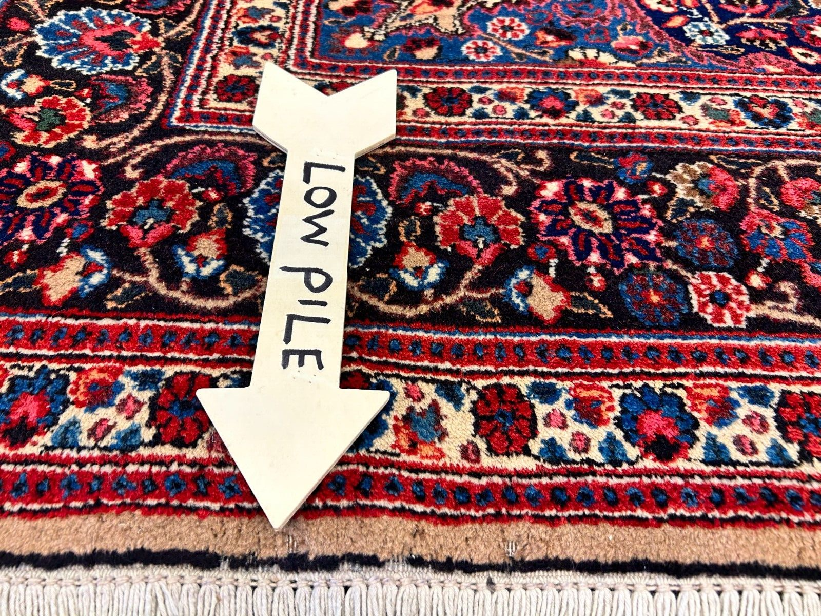 6'11"x10'3" Antique Hand-Knotted Wool Oriental Mood Rug - Area Carpet