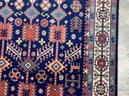 5'10"x8'9" Hand-Knotted 100% Wool Carpet - Kazak Area Rug