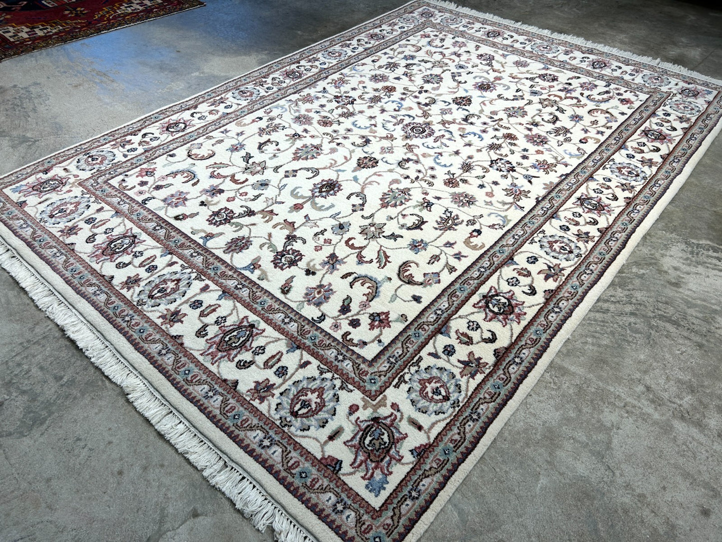 6'x9' Hand-Knotted 100% Wool Carpet - Kashane Design Area Rug