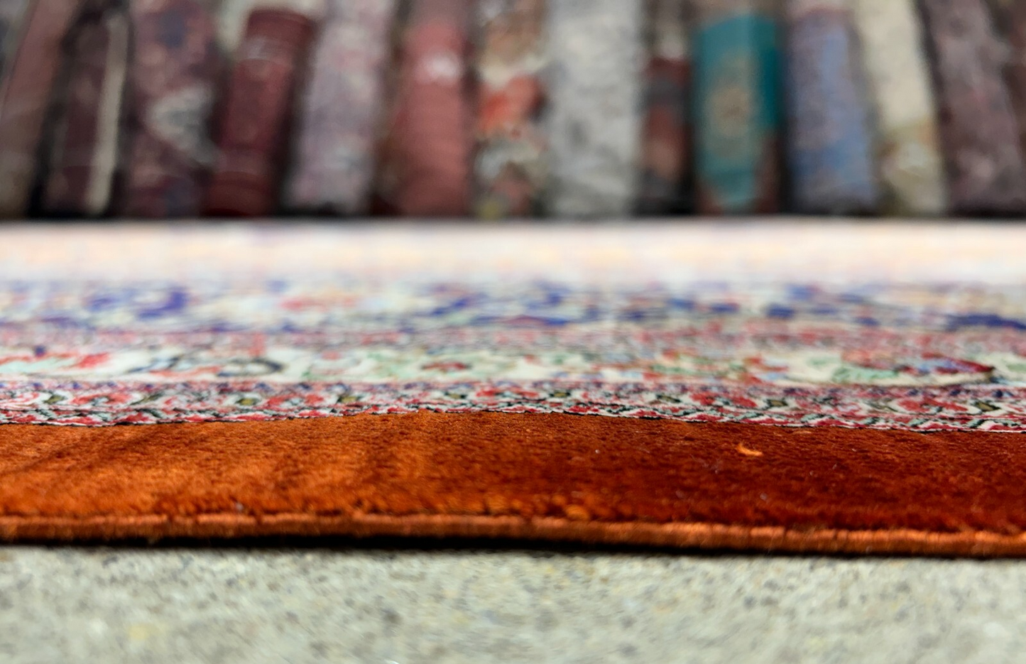 9'10"x13'11" Exquisite Signed Hand-Knotted 100% Silk Qume Rug