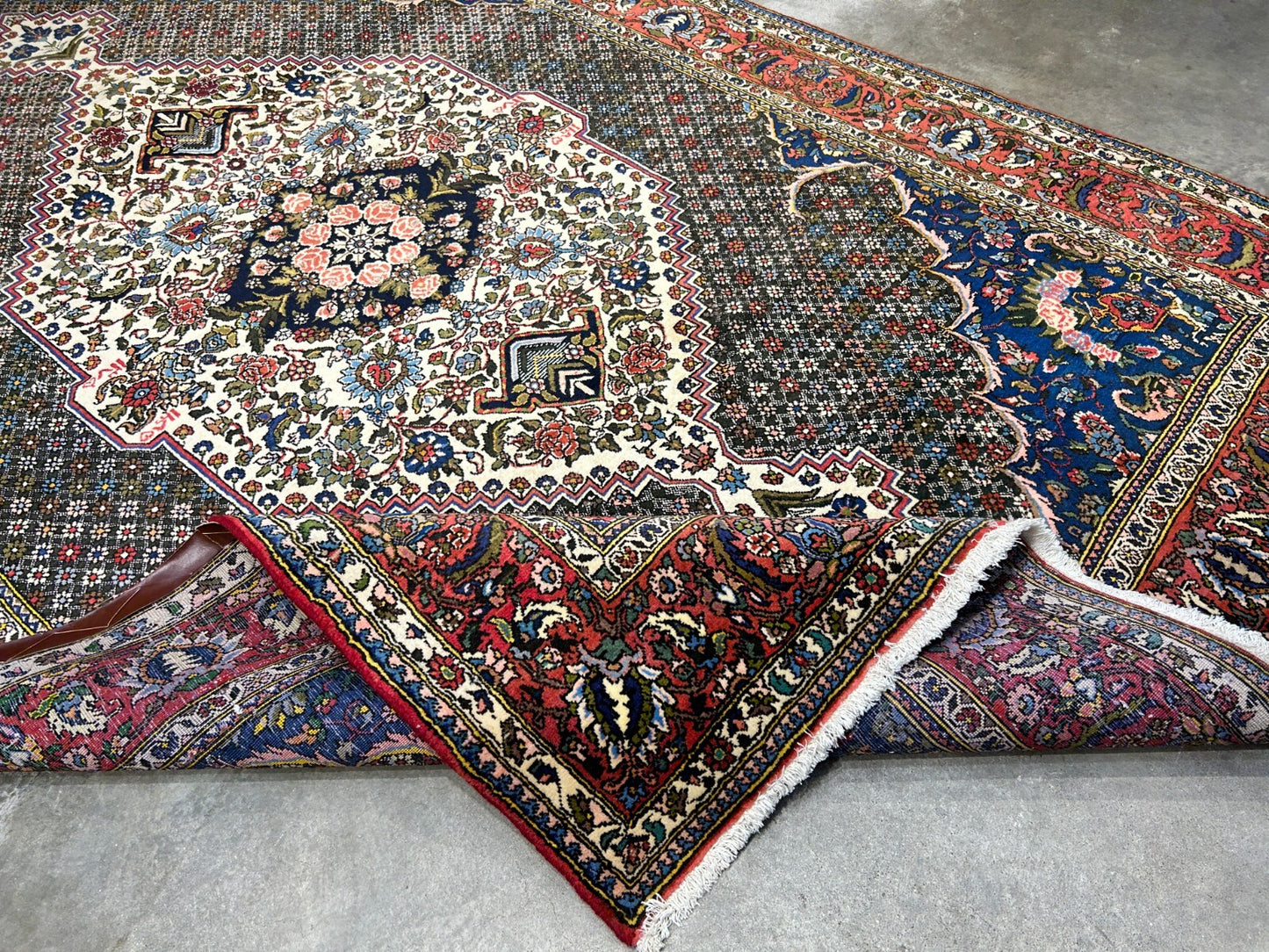 6'7"x9'9" Hand-Knotted 100% Wool Pile Bakhtiarie Carpet - Area Rug