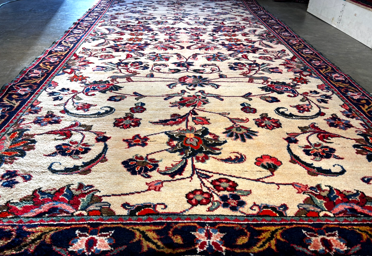 5'1" x 10'3" Hand-Knotted 100% Wool Pile Nahavande Area Rug - Carpet