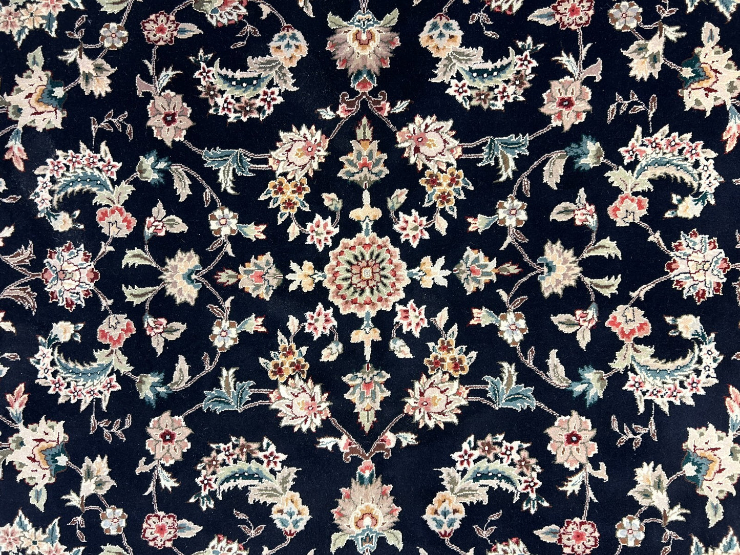 9'x12' Hand-Knotted Wool & Silk Pile Sinopersian Carpet - Area Rug