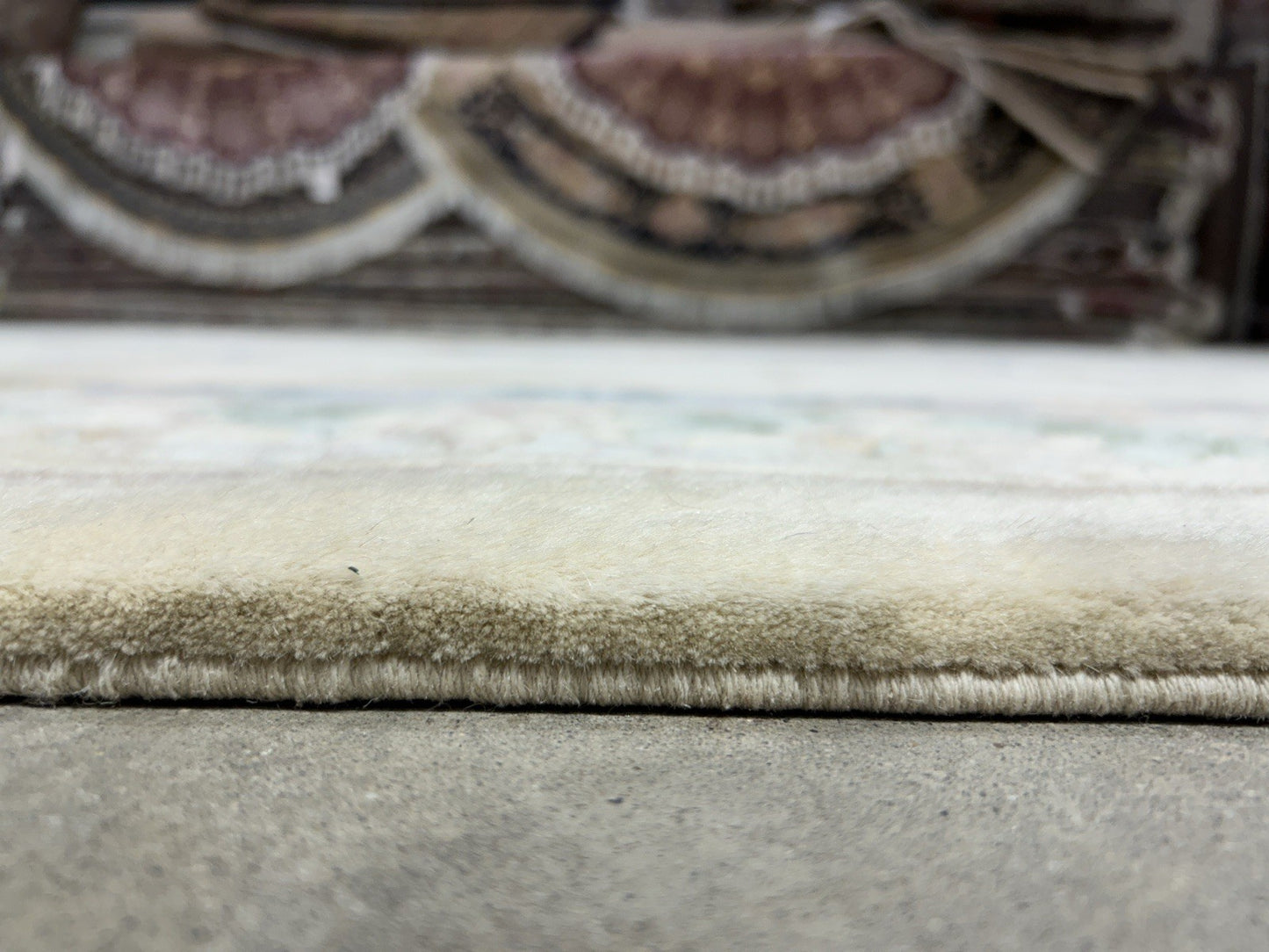 7’10”x10’1” Hand-Knotted 100% Wool Pile Oriental Area Rug - Carpet