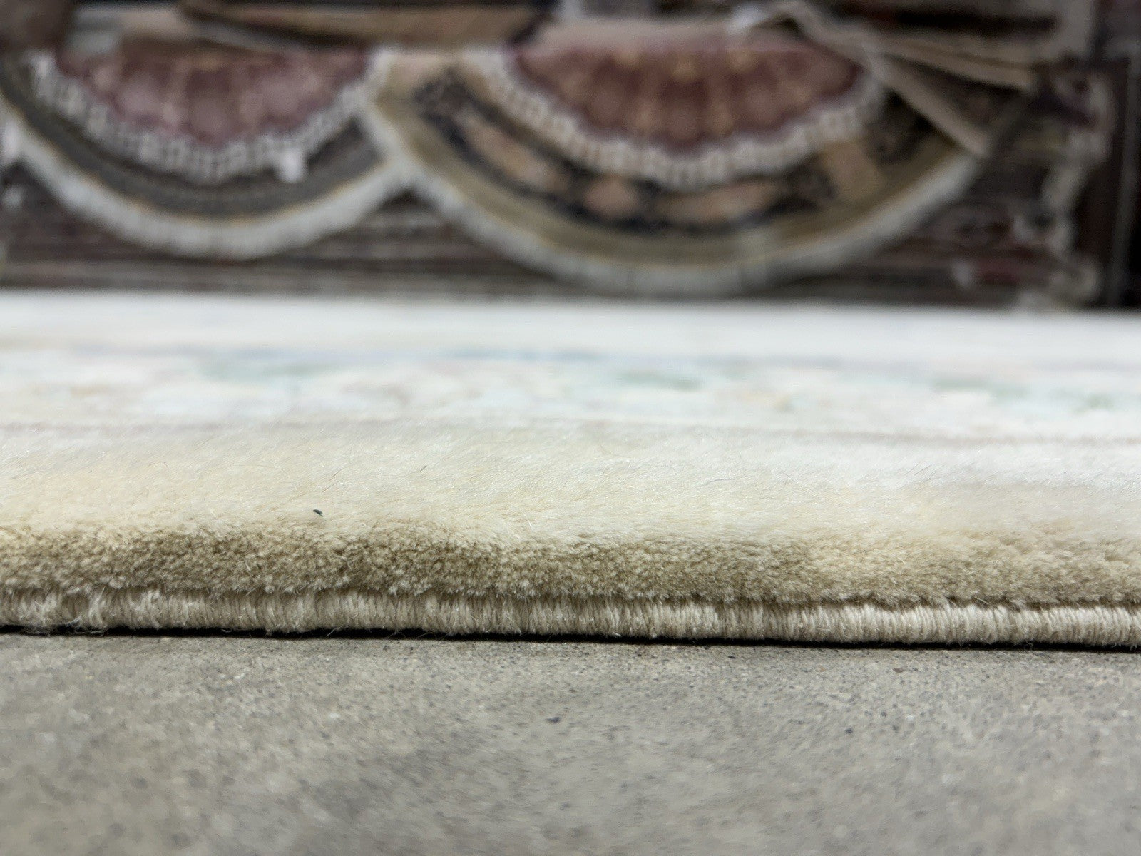 7’10”x10’1” Hand-Knotted 100% Wool Pile Oriental Area Rug - Carpet