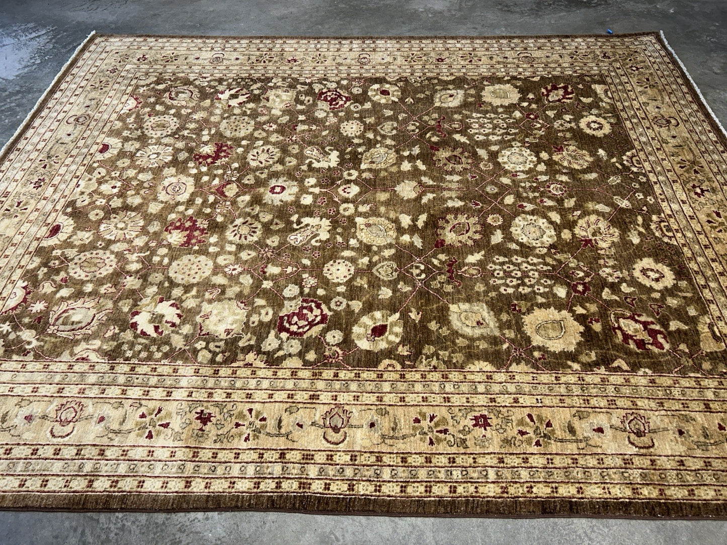 8’1”x9’11” Hand-Knotted 100% Wool Pile Oriental Area Rug - Carpet
