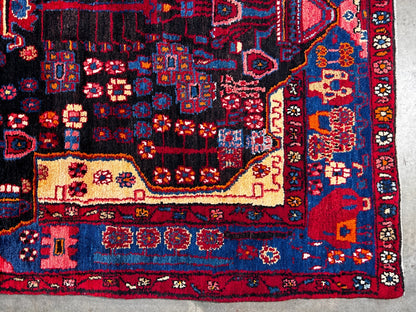 5'0" x 8'9" Hand-Knotted 100% Lamb Wool Pile Nahavande Area Rug - Carpet