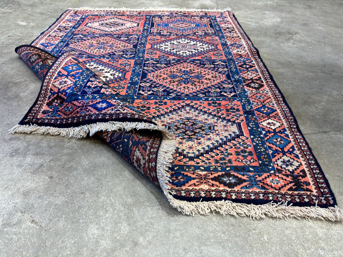 3'7"x4'9" Hand-Knotted 100% Wool Pile Yalamehe Carpet - Area Rug