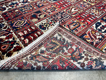 6'10"x10'1" Hand-Knotted 100% Lamb Wool Bakhtiarie Carpet - Area Rug