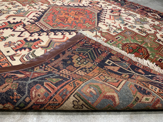 5'0"x6'1" Hand-Knotted 100% Wool Pile Karaja Area Rug - Carpet