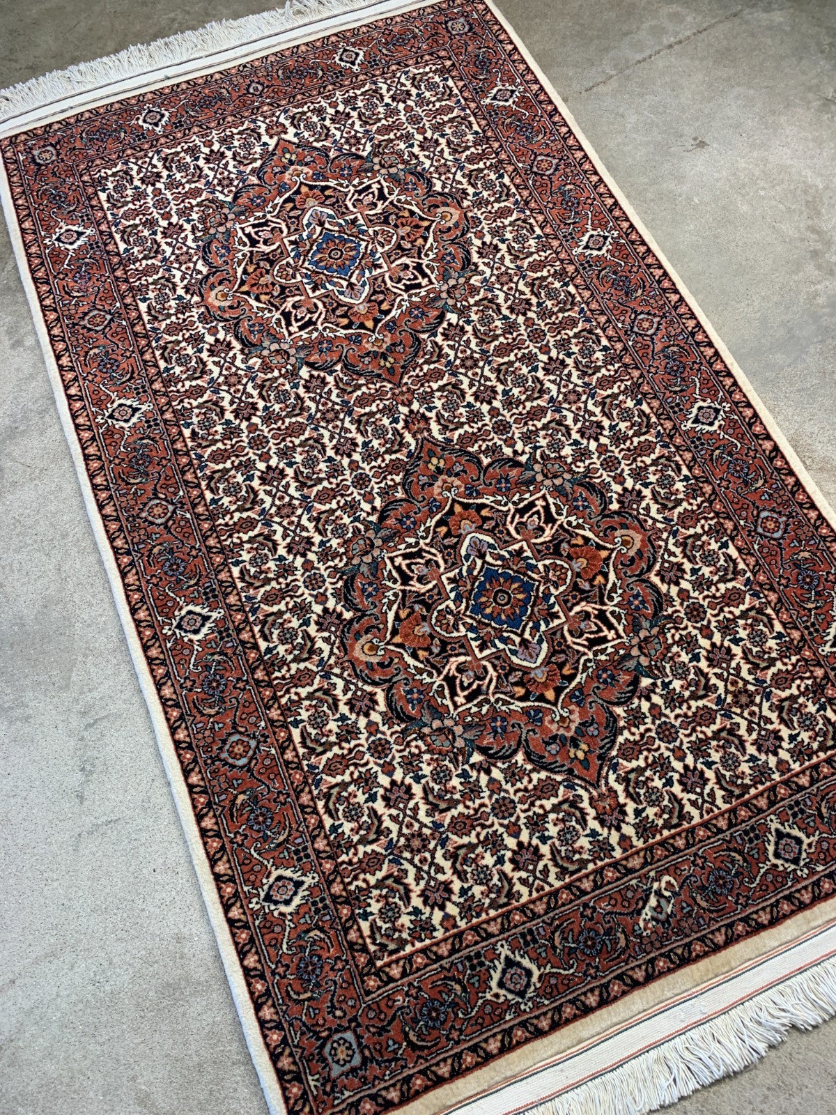 3'1"x5'1'' Hand-Knotted 100% Wool Pile Formal Bidjare Area Rug - Carpet