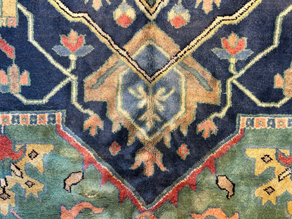 11'11"x15'11" Hand-Knotted 100% Wool Pile Herize Area Rug - Carpet