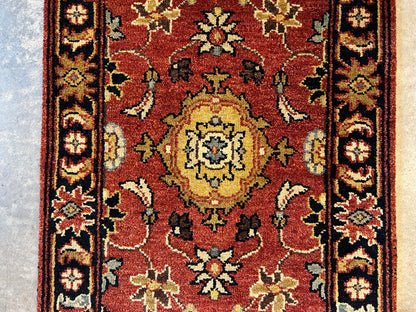 2'6"x8'1" Hand-Knotted 100% Wool Pile Runner Rug - Carpet
