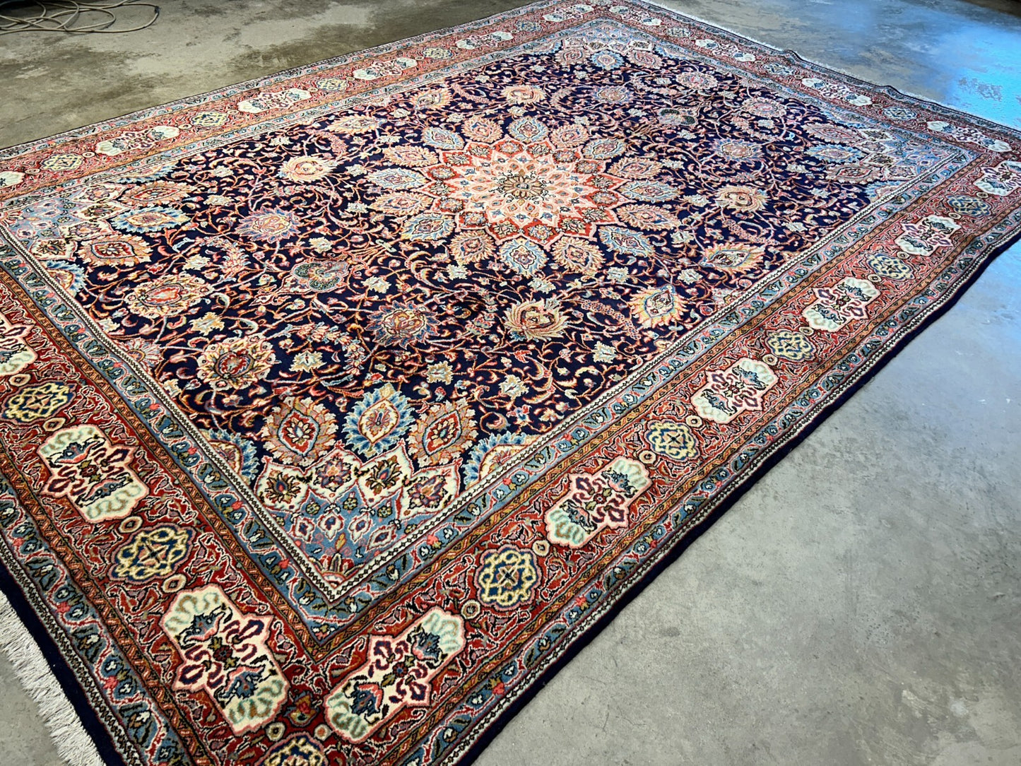 8'8"x12'6" Hand-Knotted 100% Wool Pile Kashmare Rug