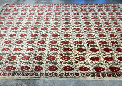 6'1"x9'2" Hand-Knotted 100% Wool Pile Turkish Carpet - Area Rug