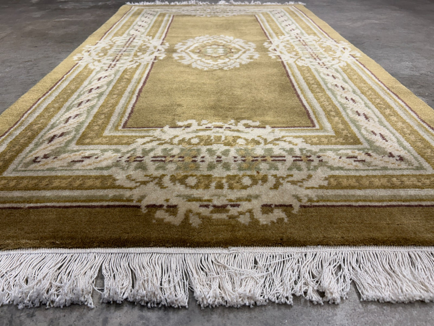 2'11"x5'1" Hand-Knotted 100% Wool Pile Oriental Area Rug - Carpet