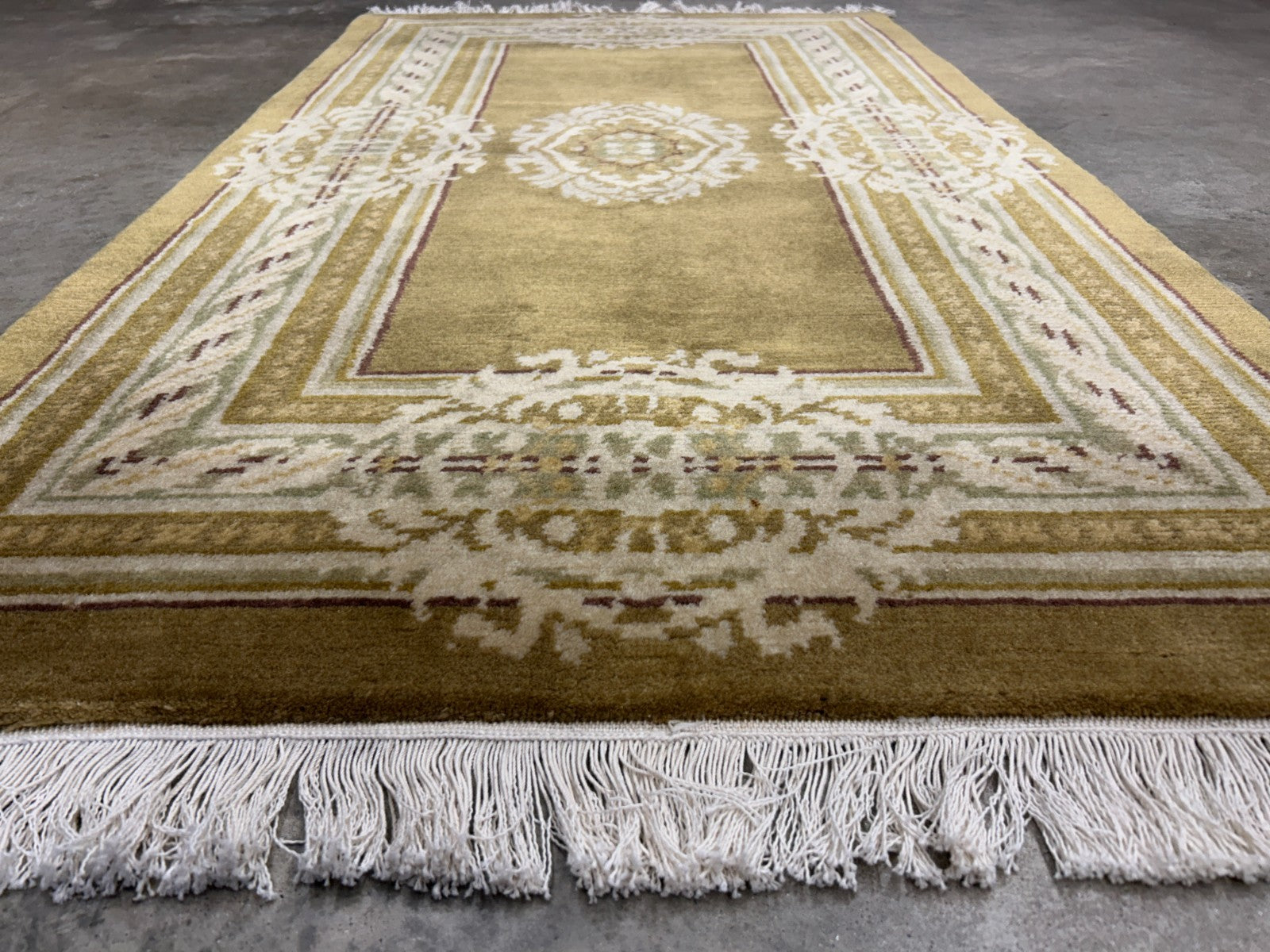 2'11"x5'1" Hand-Knotted 100% Wool Pile Oriental Area Rug - Carpet