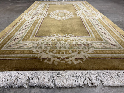 2'11"x5'1" Hand-Knotted 100% Wool Pile Oriental Area Rug - Carpet