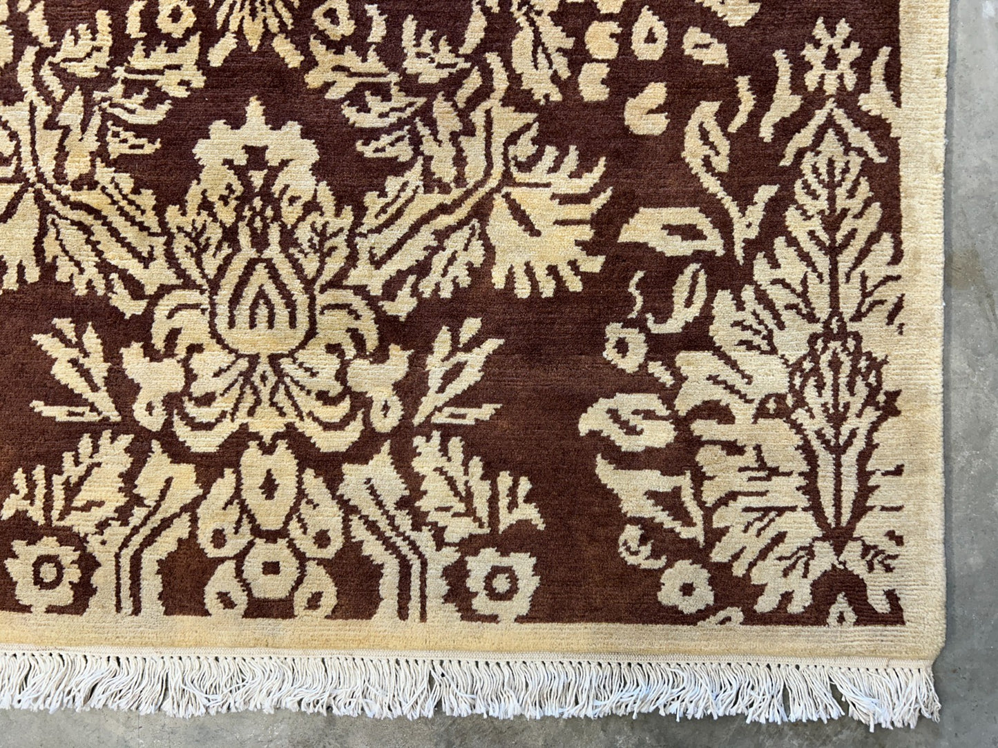 7'11"x9'11" Hand-Knotted 100% Wool Pile Tibetian Area Rug - Carpet