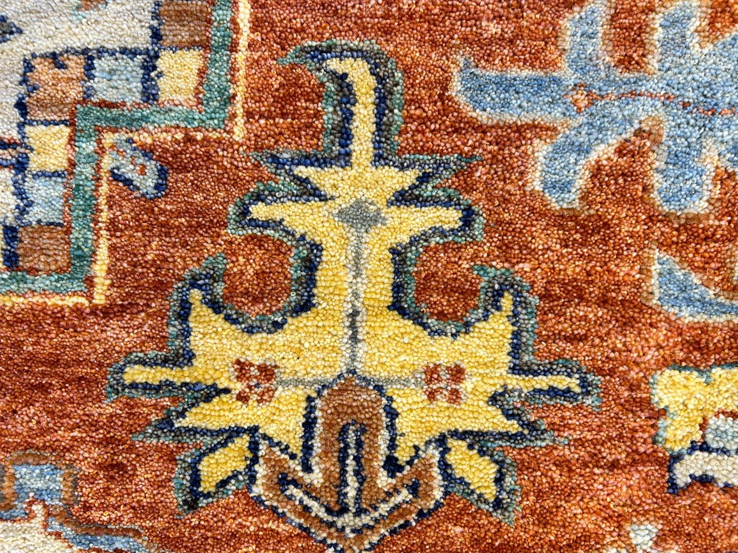 9'x12' Hand-Knotted 100% Lamb Wool  Serapie Design Carpet - Area Rug