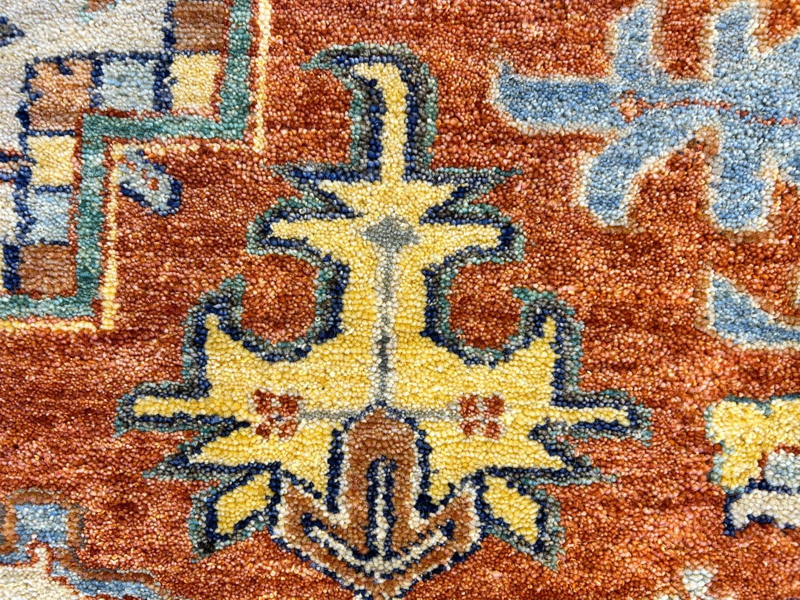 9'x12' Hand-Knotted 100% Lamb Wool  Serapie Design Carpet - Area Rug