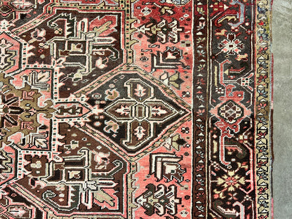 8'5"x11'10" Hand-Knotted 100% Wool Pile Herize Rug