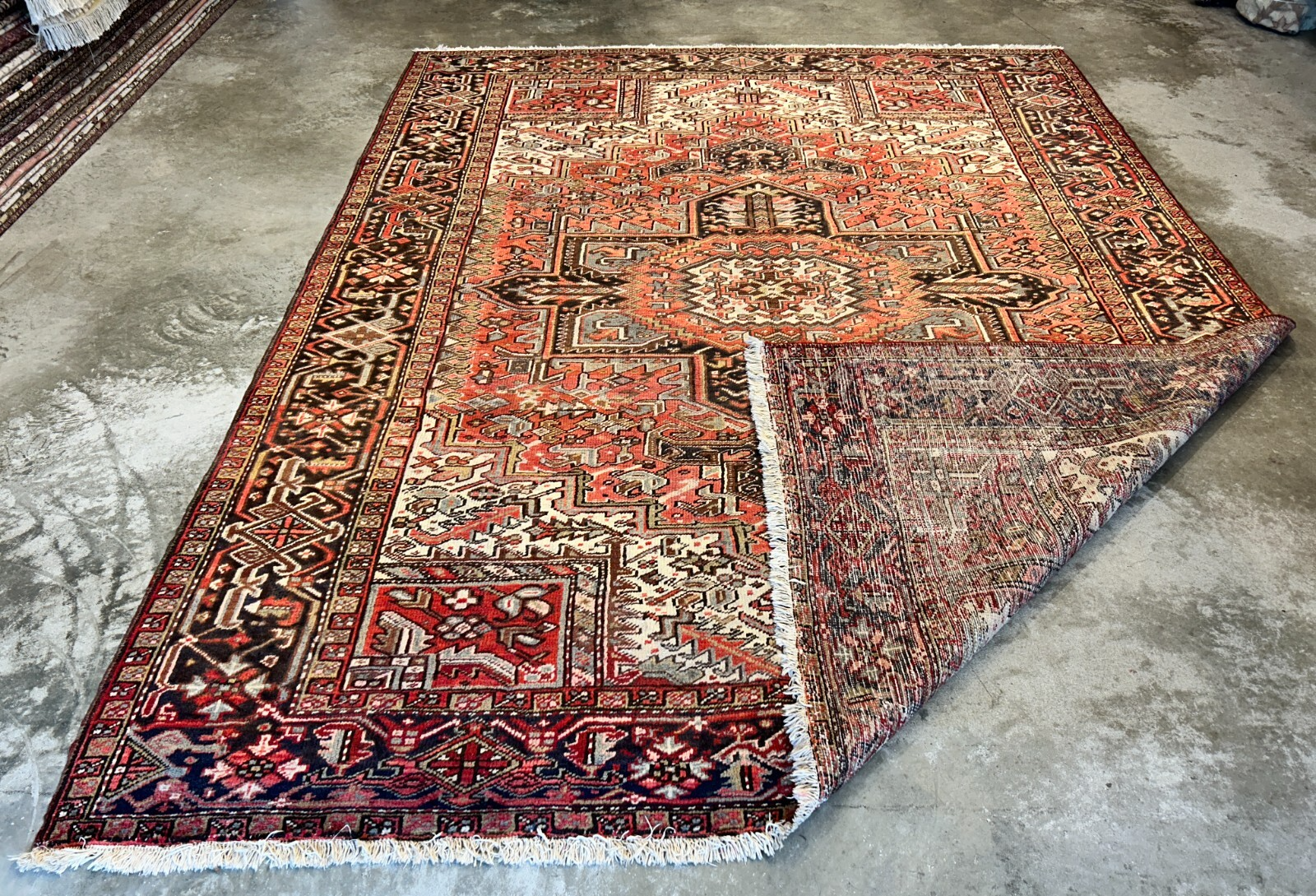 8'10"x11'8" Hand-Knotted 100% Wool Pile Herize Rug