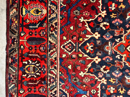 10'5"x12'8" Hand-Knotted 100% Wool Pile Bakhtiarie Rug