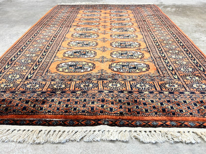2'8"x3'11" Hand-Knotted 100% Wool Pile Bokhara Rug