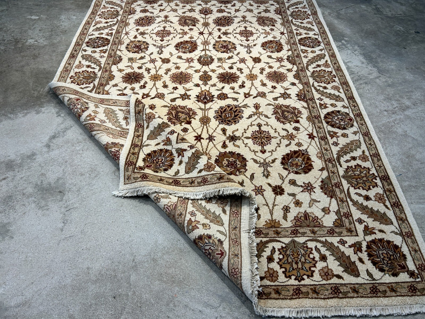 5'8"x8'2" Hand-Knotted 100% Wool Pile Arut Carpet - Area Rug