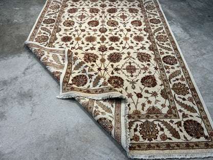5'8"x8'2" Hand-Knotted 100% Wool Pile Arut Carpet - Area Rug