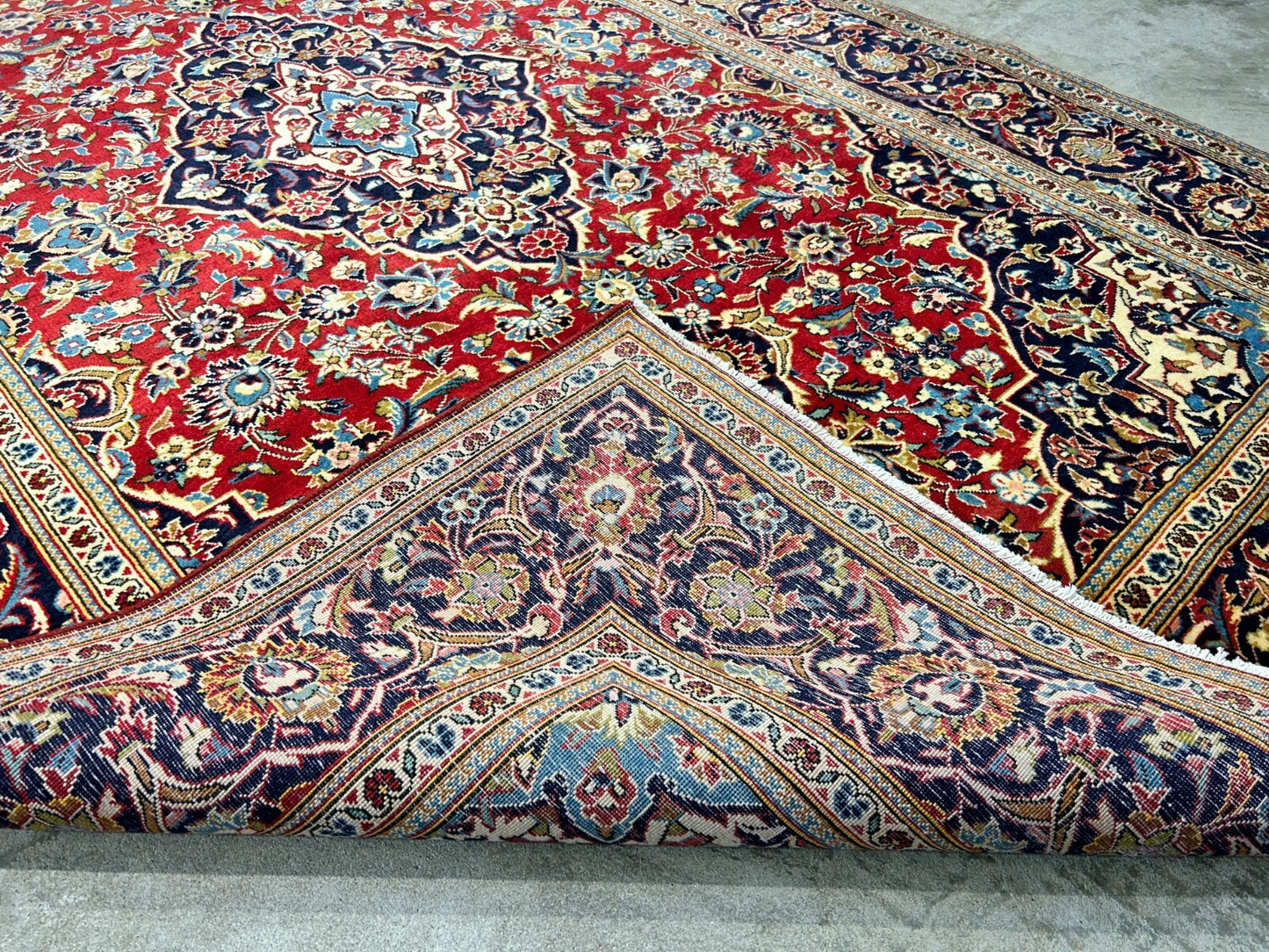 6'5"x10'6'' Hand-Knotted 100% Wool Pile Kashane Area Rug - Area Carpet