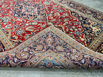 6'5"x10'6'' Hand-Knotted 100% Wool Pile Kashane Area Rug - Area Carpet