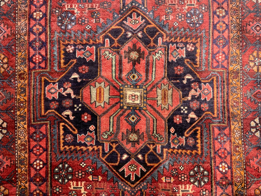 Collector  Item - 4'3"x7'7" Antique Fine 100%  Wool Pile Bidjare Area Rug