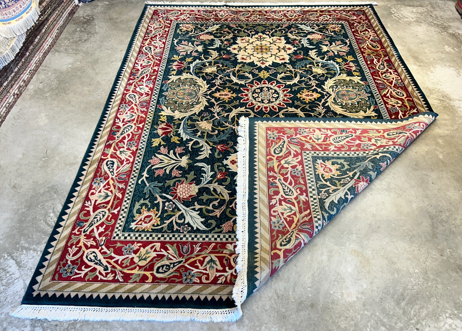 9'x12' Hand-Knotted 100% Wool Pile Oriental Rug