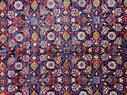 10'5"x14' Hand-Knotted 100% Wool Pile All-over Herati Rug