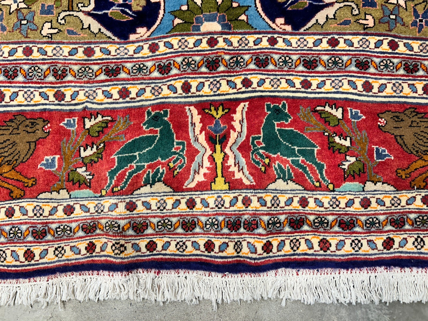 8'4"x11'10" Hand-Knotted 100% Wool Pile Pictorial Kolyayie Rug